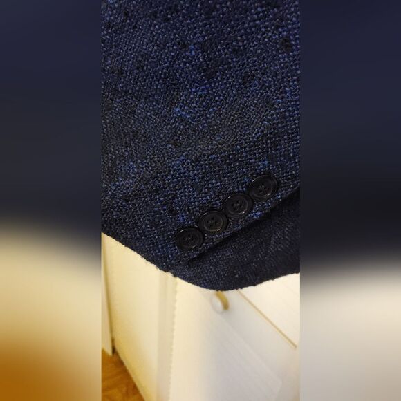 Jessica London New winter lined blazer suit jacket dark blue size 28w - Picture 4 of 6